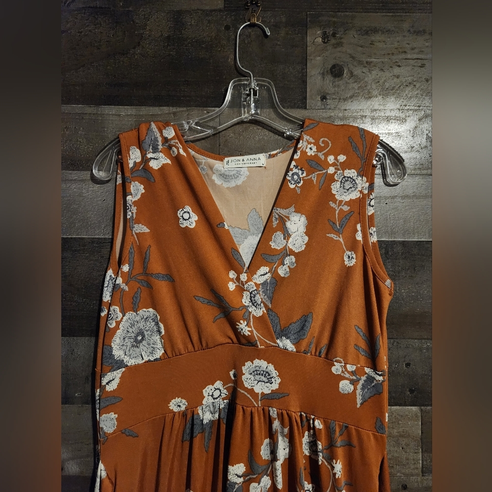 Fall Floral Dress by Jon and Anna | Empire Waist Dress - Label Size M